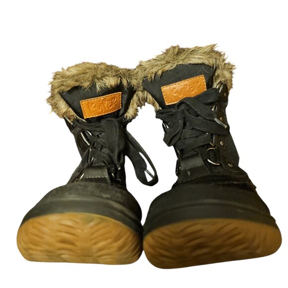 KUIPER ALISON CANVAS/LEATHER FAUX FUR WINTER BOOTS - Picture 5 of 8